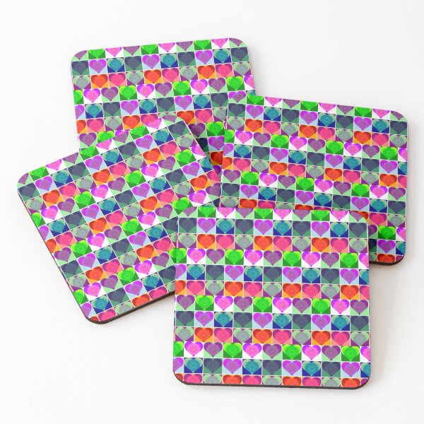Item preview, Colourful Heart Pattern  designed and sold by larissa-myrie.