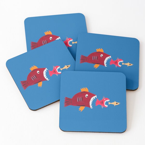 Item preview, Big fish eats little fish eats smaller fish. designed and sold by blue-planet-art.