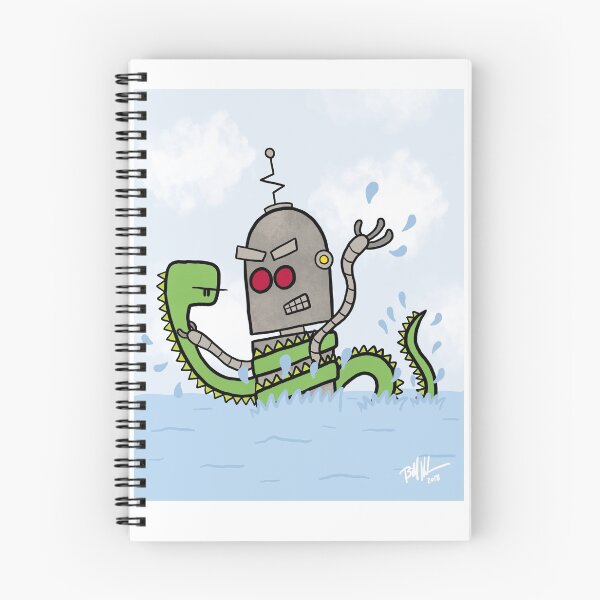 Item preview, Loch Ness Monster vs. Evil Robot designed and sold by Bill Kuchman.