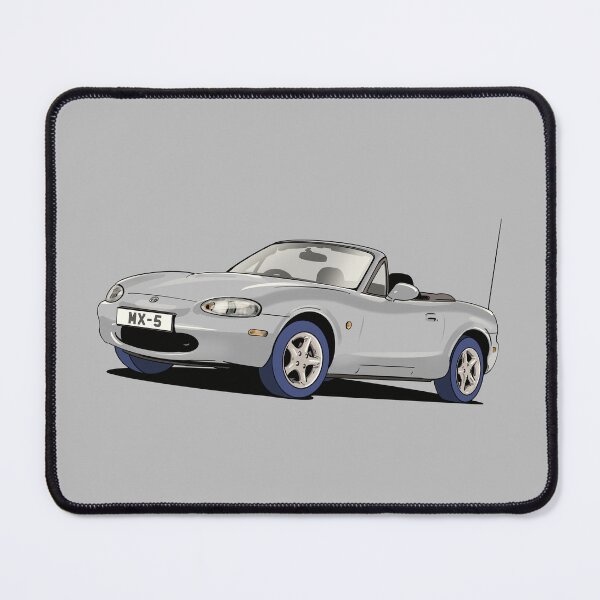 Item preview, Silver Mazda MX-5 sportscar designed and sold by Webazoot Industries - Car Art.