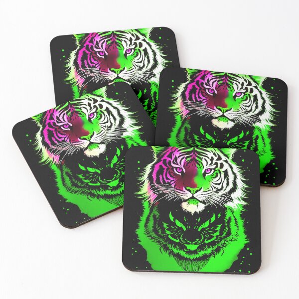 Item preview, Green Tiger Starlight Art designed and sold by MindWave THC.