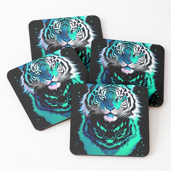 Item preview, Cyan Tiger Starlight Art designed and sold by MindWave THC.