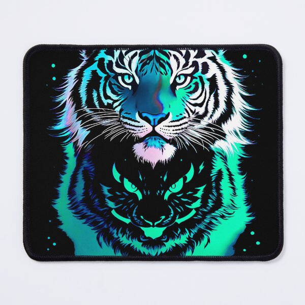 Item preview, Cyan Tiger Starlight Art designed and sold by MindWave THC.
