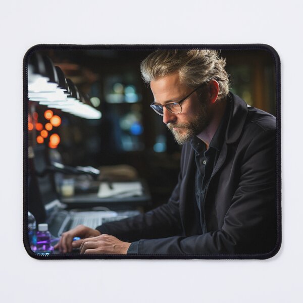Item preview, Bioinformatics Scientist Analyzing Genetic Data designed and sold by TheBrainArt.