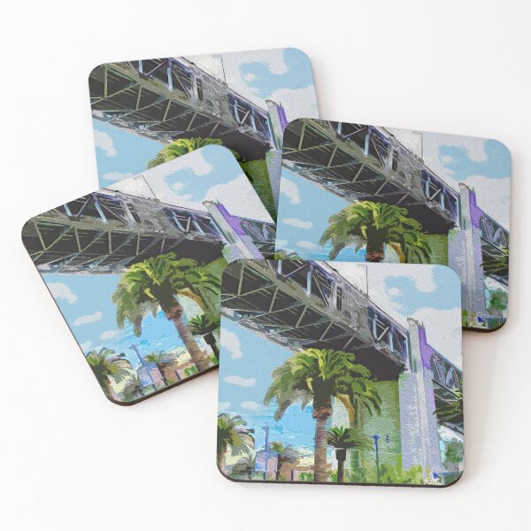 Item preview, BAY BRIDGE FROM LAND designed and sold by ArtbyRolleen.