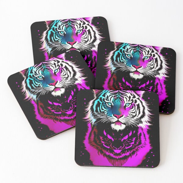 Item preview, Pink Tiger Starlight Art designed and sold by MindWave THC.