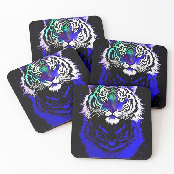 Item preview, Dark Blue Tiger Starlight Art designed and sold by MindWave THC.