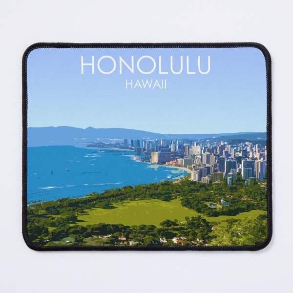 Item preview, Honolulu, Hawaii, USA, Print designed and sold by summattodraw.