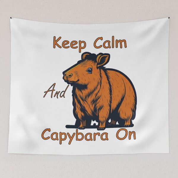 Item preview, Keep Calm and Capybara On designed and sold by YrtemmyS.