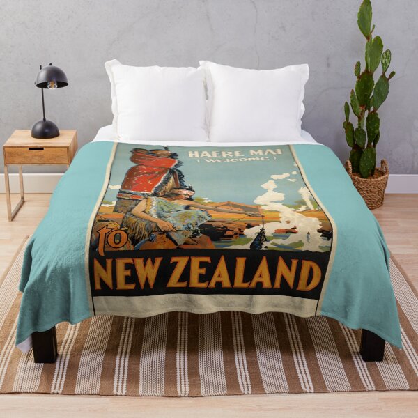 Item preview, New Zealand Travel Poster: Vintage Art Print Showcasing Nature's Paradise designed and sold by PosterForever.