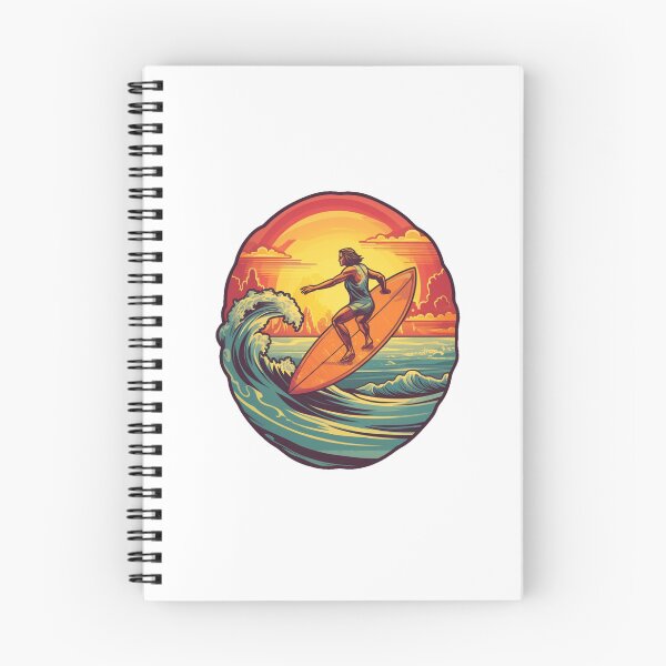 Item preview, Retro sunset surfing time designed and sold by SmileshareShop.