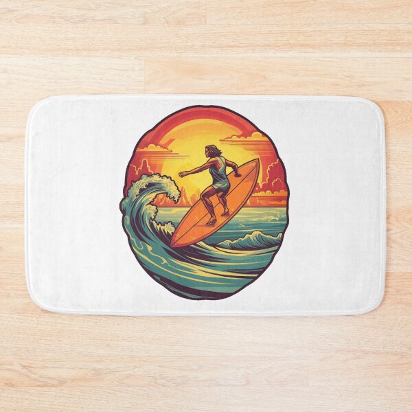 Item preview, Retro sunset surfing time designed and sold by SmileshareShop.