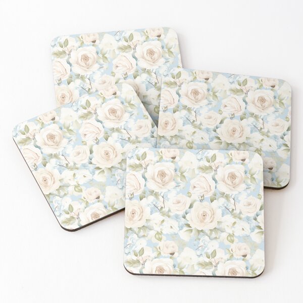 Item preview, White Rose Pattern Vector Style, Watercolor designed and sold by PamsDesigns.