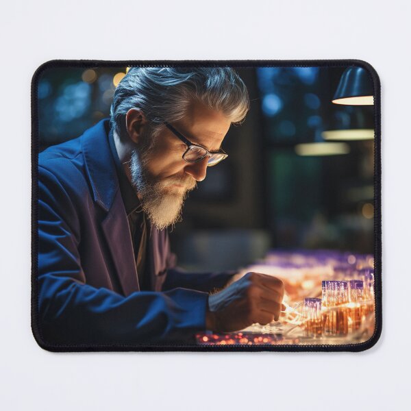 Item preview, Bioinformatics Scientist Analyzing Genetic Data designed and sold by TheBrainArt.