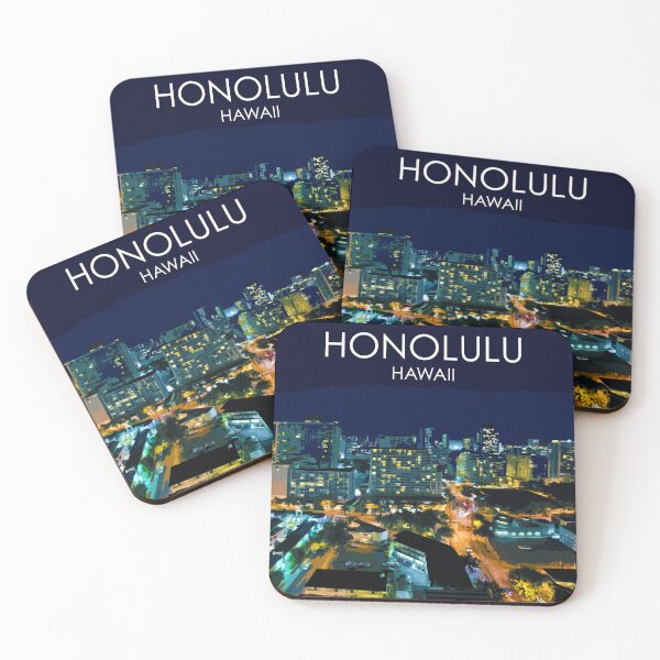 Item preview, Honolulu, Hawaii, USA, Print designed and sold by summattodraw.