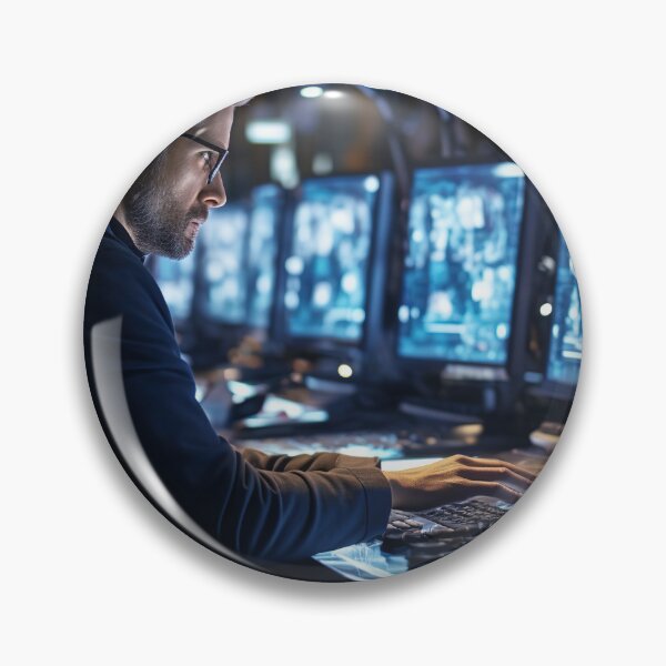 Item preview, Bioinformatics Scientist Analyzing Genetic Data designed and sold by TheBrainArt.