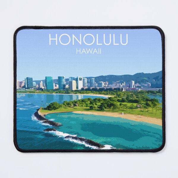 Item preview, Honolulu, Hawaii, USA, Print designed and sold by summattodraw.