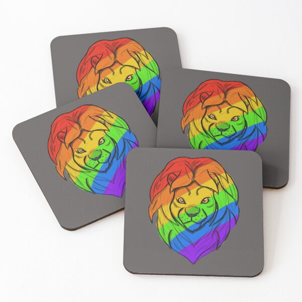 Item preview, Pride lion head designed and sold by Artbyscrappy.