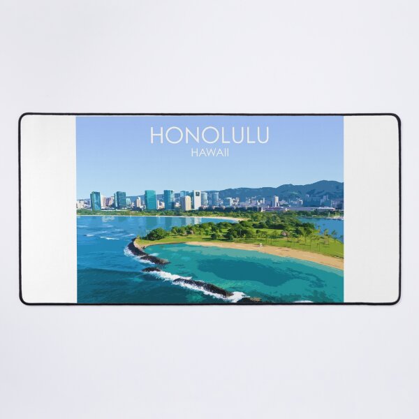 Item preview, Honolulu, Hawaii, USA, Print designed and sold by summattodraw.