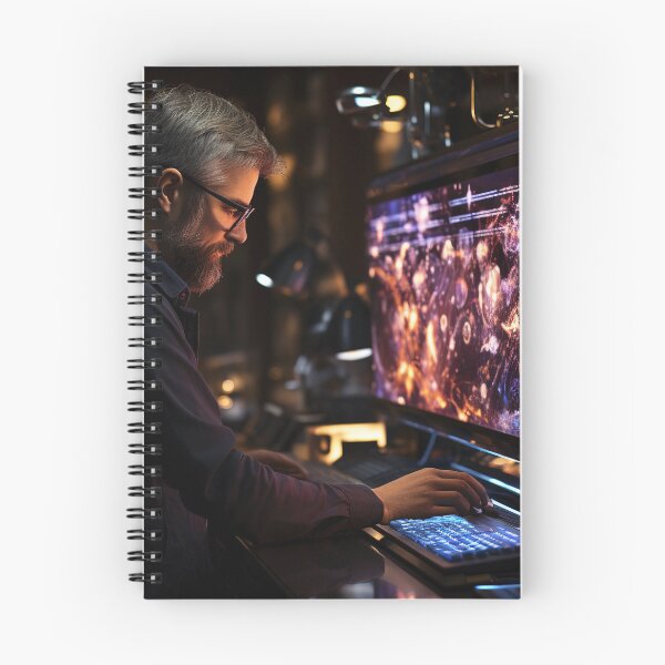 Item preview, Bioinformatics Scientist Analyzing Genetic Data designed and sold by TheBrainArt.
