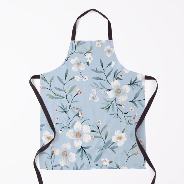 Artikelvorschau, Blaues Blumenmuster entworfen und verkauft von Luna-Art-Design.