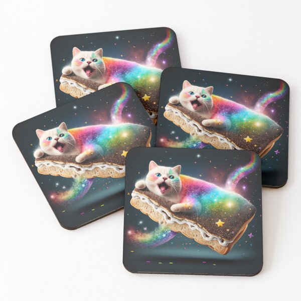 Item preview, Meme Nyan Cat Rainbow Pop tart Space designed and sold by Khaos23-Inc.