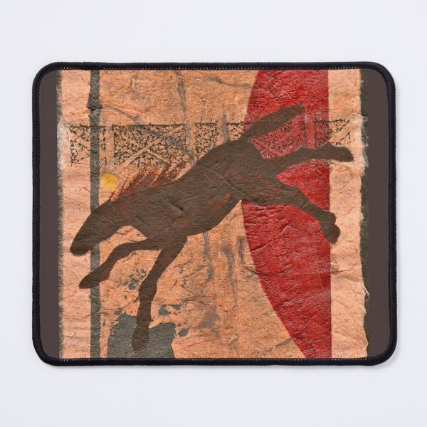 Item preview, BROWN HORSE FLYING RED BALL designed and sold by dkatiepowellart.