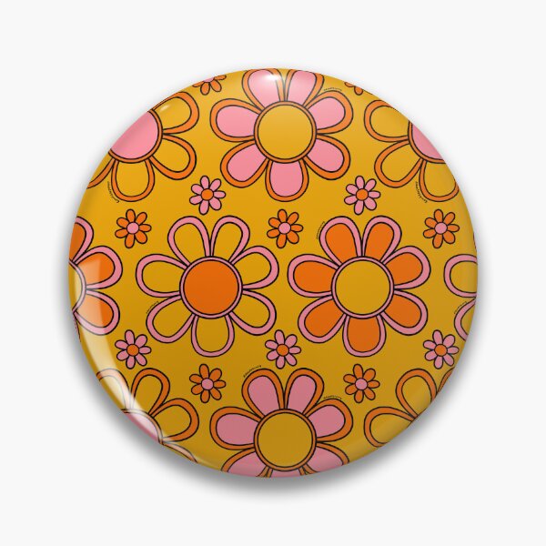 Item preview, Retro Flower Print designed and sold by doodlebymeg.
