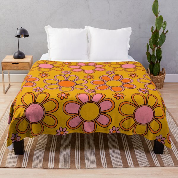 Item preview, Retro Flower Print designed and sold by doodlebymeg.