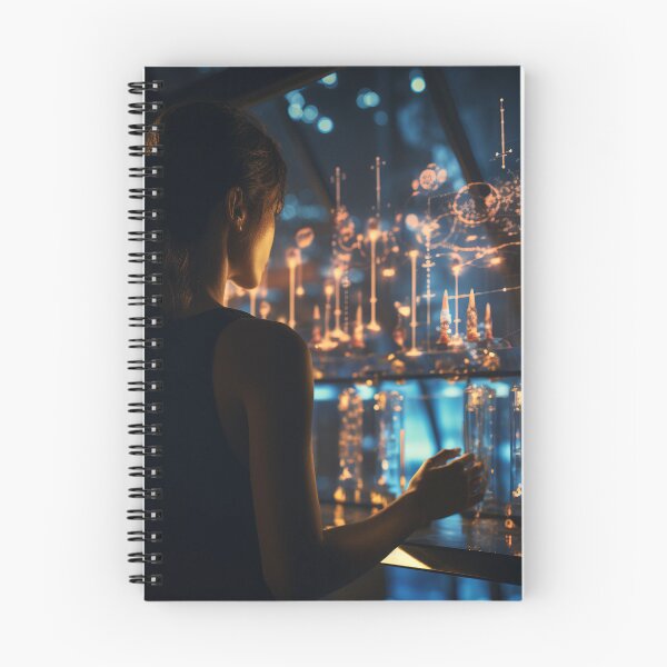 Item preview, Female Bioinformatics Scientist Analyzing Genetic Data designed and sold by TheBrainArt.