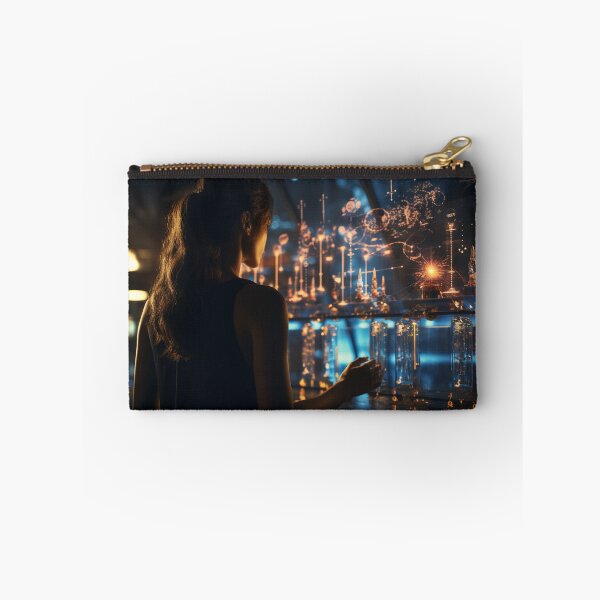 Item preview, Female Bioinformatics Scientist Analyzing Genetic Data designed and sold by TheBrainArt.
