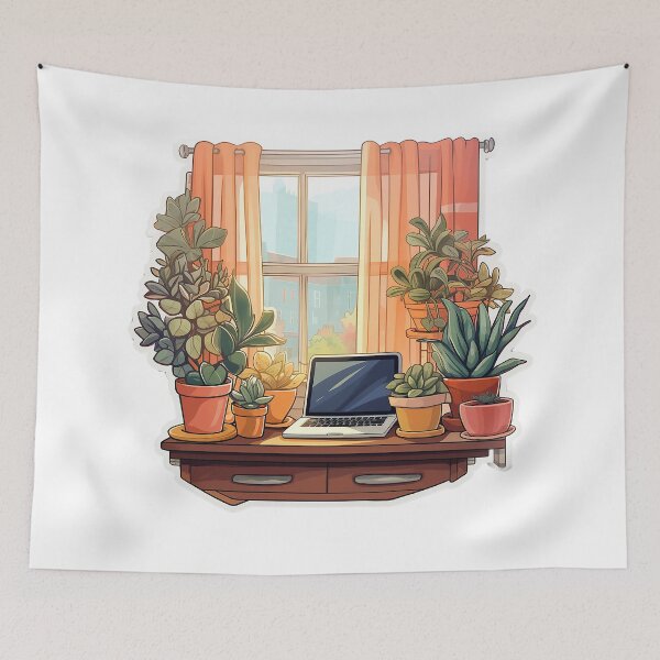 Item preview, Minimalistic Cozy Work From Home Sticker designed and sold by SamcroMike.