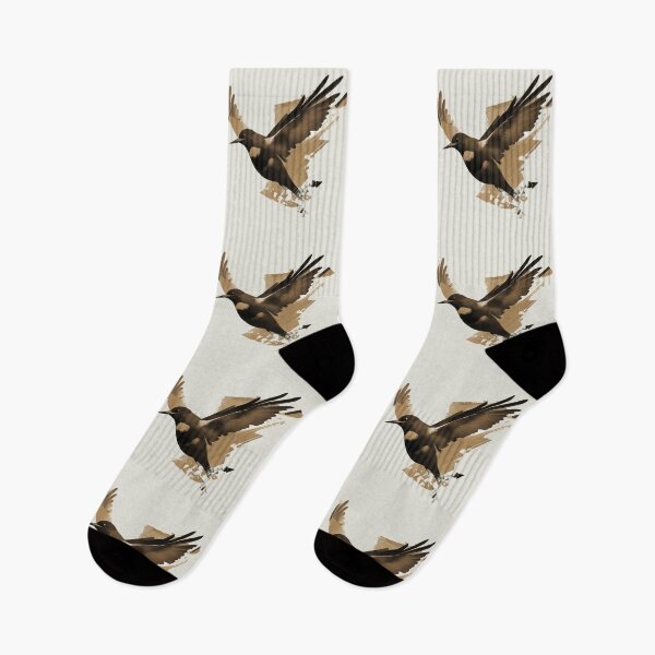 Item preview, Sepia American Robin Bird Flying — Animals designed and sold by BacalhanzZz.