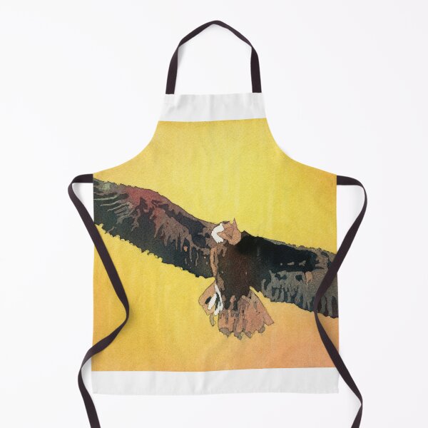Artikelvorschau, Colorful wildlife painting kids room art bald eagle interior design watercolor painting trendy wall art sunset painting entworfen und verkauft von rfoxphoto.