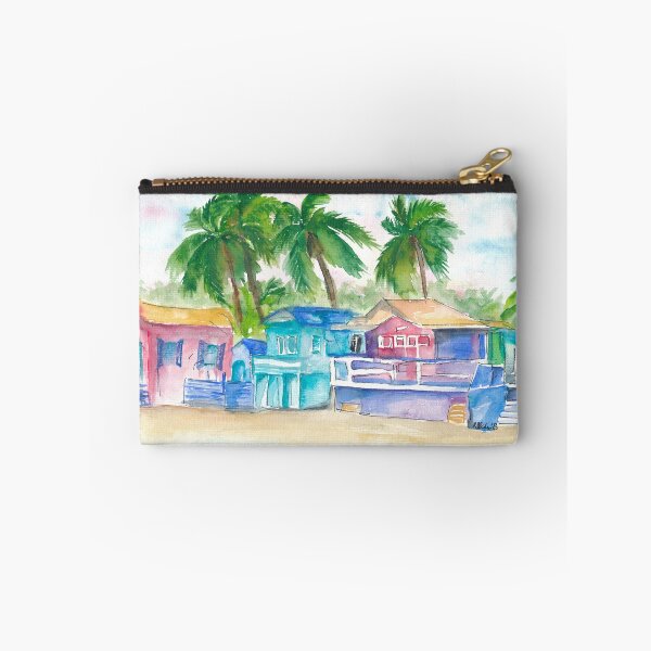 Item preview, Colorful Tropical Houses at the Caribbean Dream Beach Island designed and sold by artshop77.