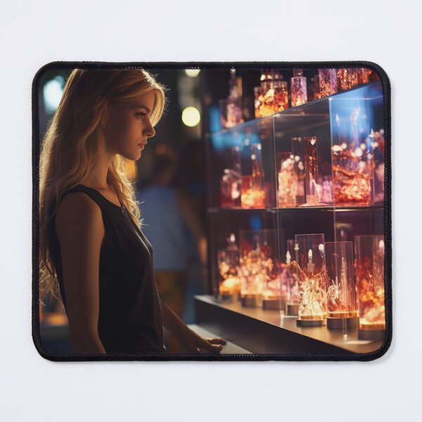 Item preview, Female Bioinformatics Scientist Analyzing Genetic Data designed and sold by TheBrainArt.