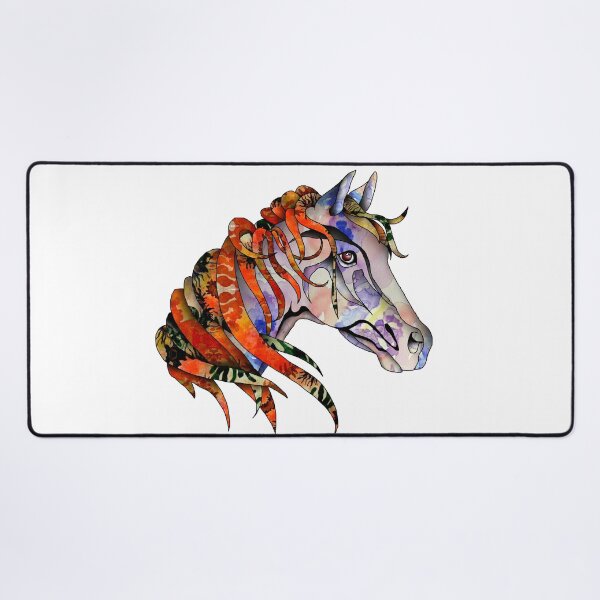 Item preview, Horse with a flaming orange mane designed and sold by kamkam19.
