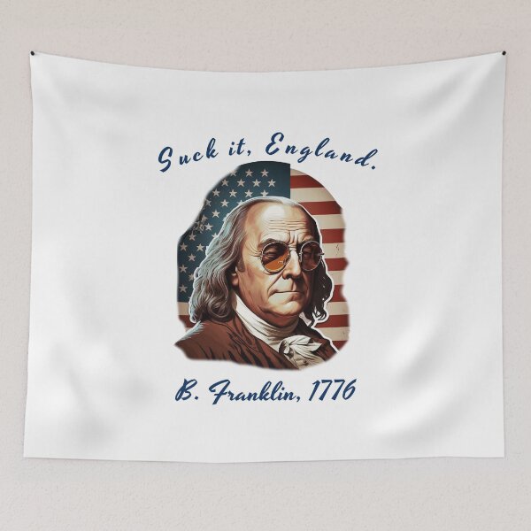 Artikelvorschau, Lustiger patriotischer amerikanischer Stolz Ben Franklin entworfen und verkauft von The Junto Shop.