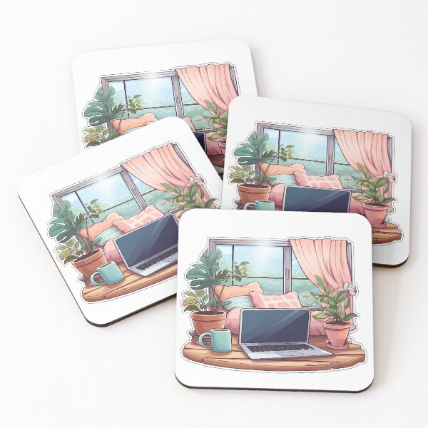 Item preview, Minimalistic Cozy Work From Home Sticker designed and sold by SamcroMike.