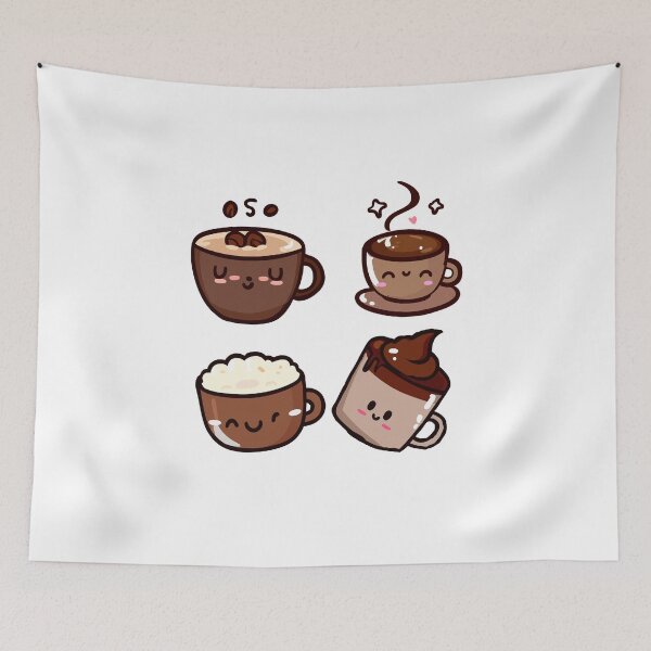 Item preview, "Cute Coffee Mug Sticker Pack: Adorable Collection of Stickers Showcasing Charming Coffee Mugs, Perfect for Coffee Enthusiasts and Sticker Lovers! designed and sold by Koolzilla.