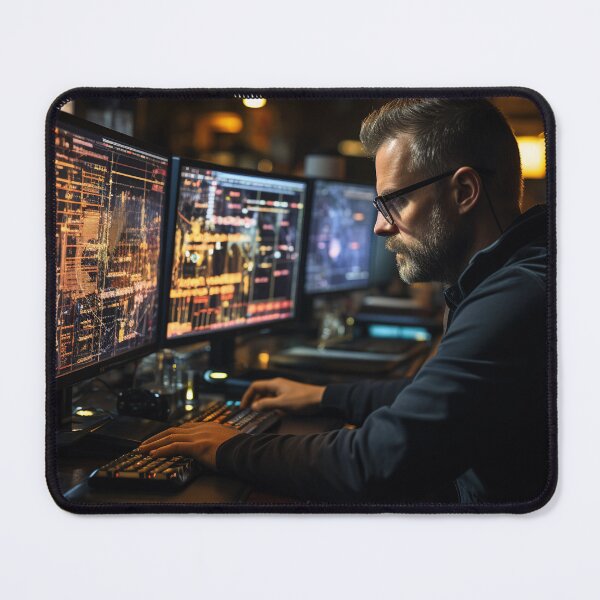 Item preview, Bioinformatics Scientist Analyzing Genetic Data designed and sold by TheBrainArt.