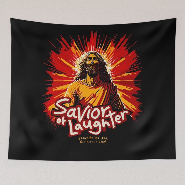 Item preview, Savior of Laughter: Jesus Brings Joy, One Tee at a Time! designed and sold by IcalsaidArt.