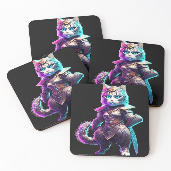 Item preview, Cyberpunk-Katze/cat in Samurai Armor 13 designed and sold by Finity Atelier.