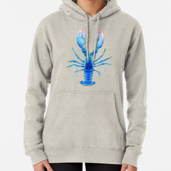 Blue Lobster №2 Pullover Hoodie