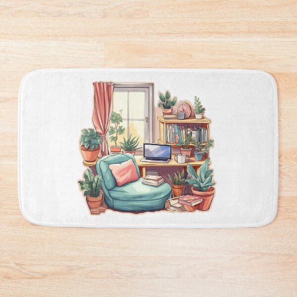 Item preview, Minimalistic Cozy Work From Home Sticker designed and sold by SamcroMike.