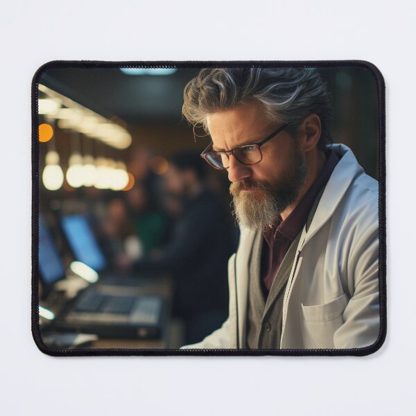 Item preview, Bioinformatics Scientist Analyzing Genetic Data designed and sold by TheBrainArt.