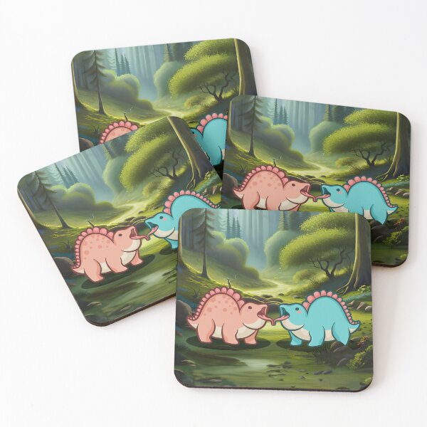 Item preview, Couple Stegosaurus, Dino lovers, Dinosaur designed and sold by hugadino.