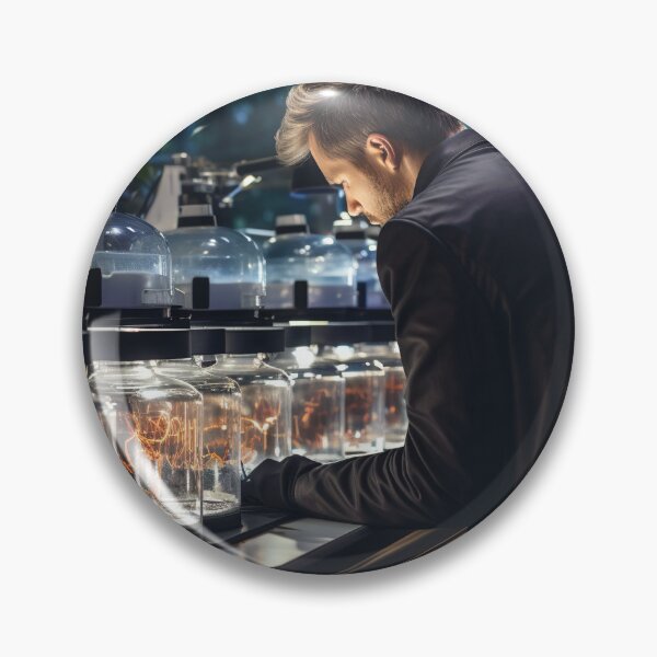 Item preview, Bioinformatics Scientist Analyzing Genetic Data designed and sold by TheBrainArt.