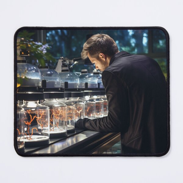Item preview, Bioinformatics Scientist Analyzing Genetic Data designed and sold by TheBrainArt.