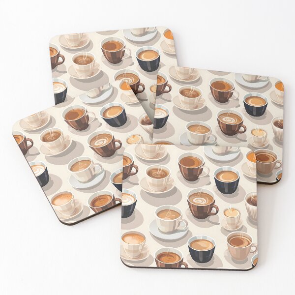 Item preview, Cafe Delight with Coffee Cups designed and sold by imaginariumlab.